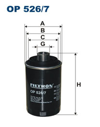33979e2e-b6cc-11e6-8ff3-0cc47a3200a7 PH 10600 Фильтр масляный FILTRON OP526 7 AUDI, SKODA, VW