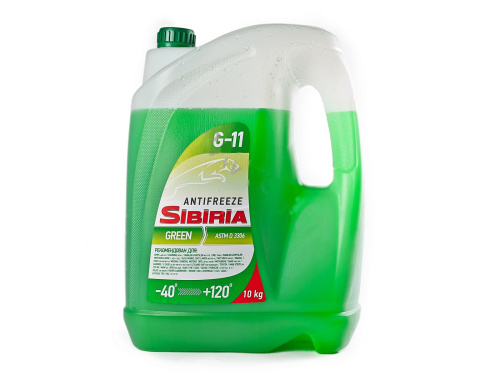 d3ad70e4-43bc-11e4-bc9f-001e673659ad Охлаждающая жидкость Antifreeze SIBIRIA (зеленый) -40C (10кг) (